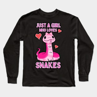 Just A Girl Who Likes Snakes Long Sleeve T-Shirt